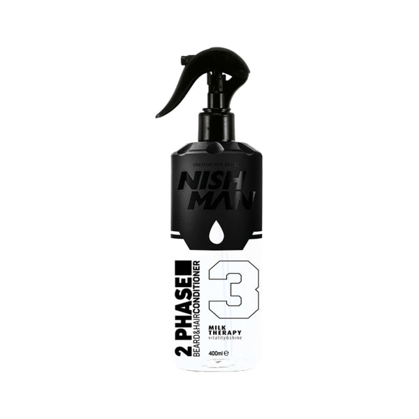 Nishman 2 Phase Milk Therapy Conditioner 400Ml - Hydrating And Nourishing Formula