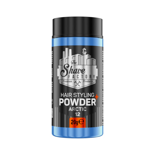 The Shave Factory Hair Styling Powder Wax 20G Arctic 12 - Strong Hold Matte Finish Styling Wax