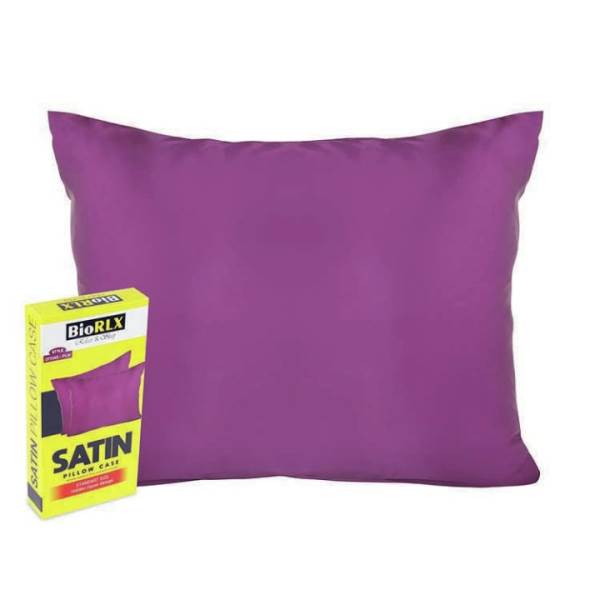 Biorlx Plum Satin Pillow Case - Luxurious Satin Pillowcase For Hair And Skin