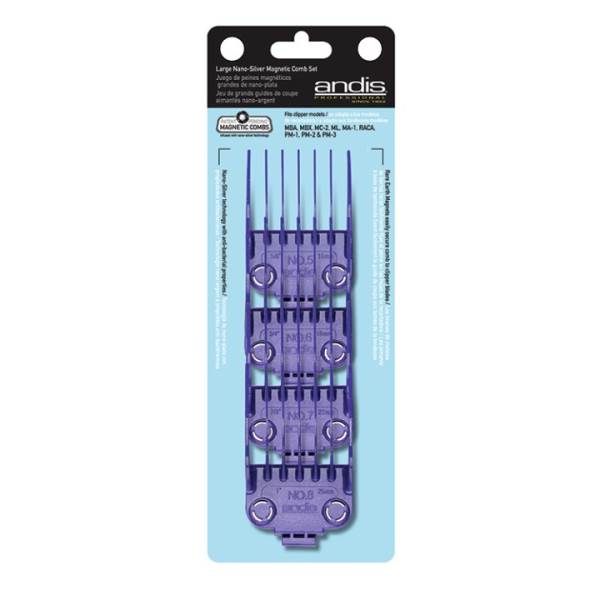 Nano Silver Magnetic Attachment 4-Combs, Large