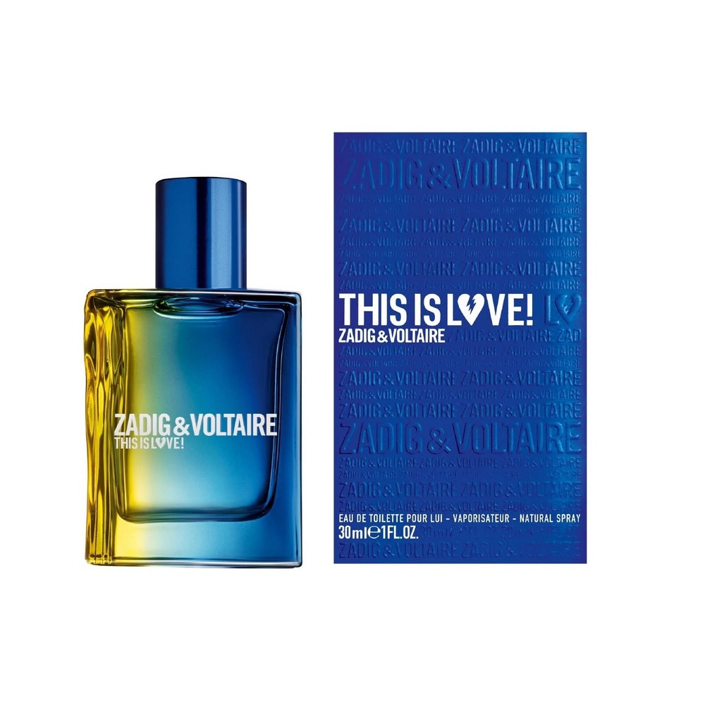 Zadig & Voltaire This Is Love Pour Lui EDT M 30ml Boxed (Rare Selection)