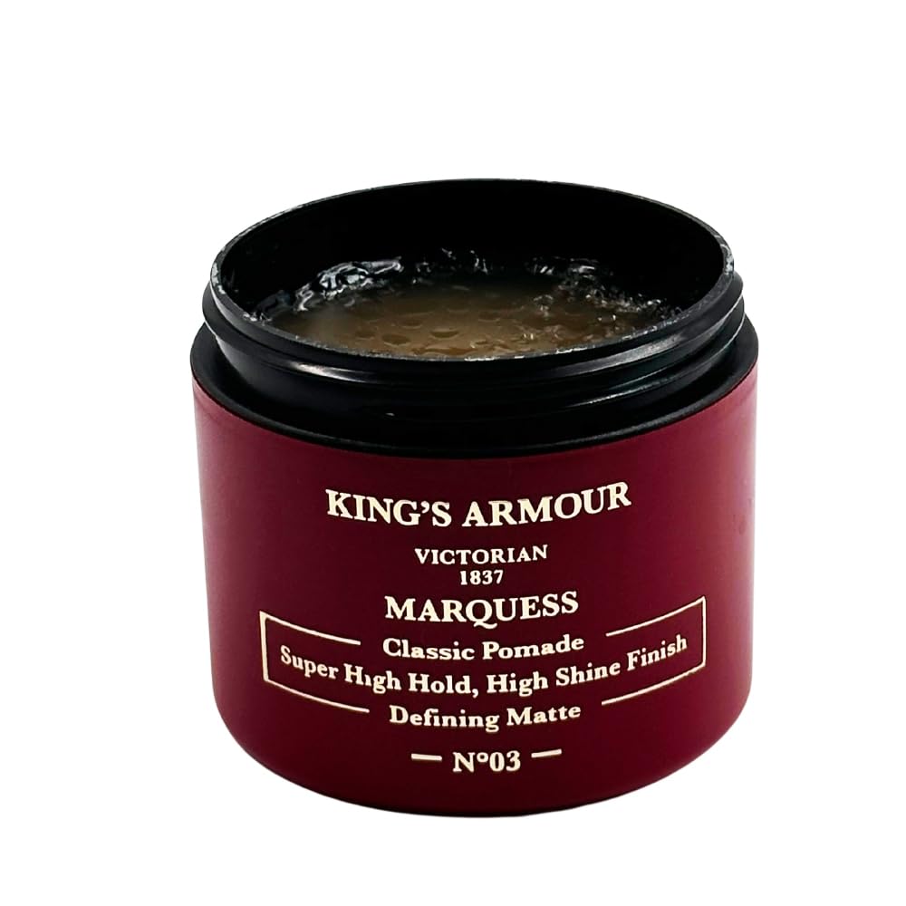 King’s Armour Marquess Classic Pomade - Super High Hold, High Shine Finish, 110Ml