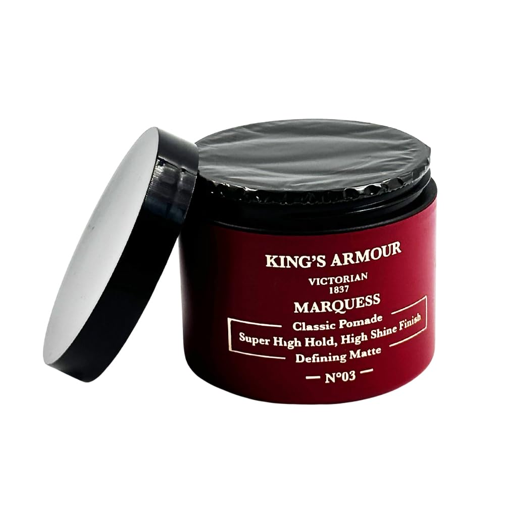 King’s Armour Marquess Classic Pomade - Super High Hold, High Shine Finish, 110Ml