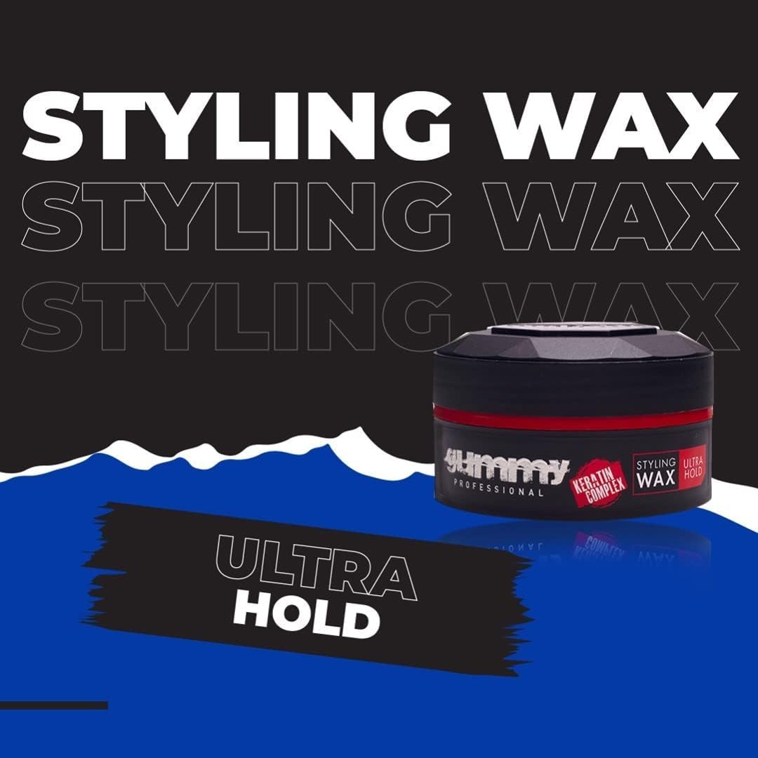 Gummy Hair Styling Wax Ultra Hold - Strong Hold Matte Finish Hair Wax