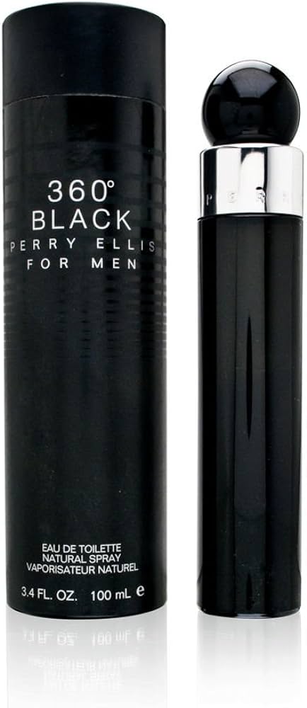 Perry Ellis 360 BLACK EDT M 100ml Boxed (Rare Selection)