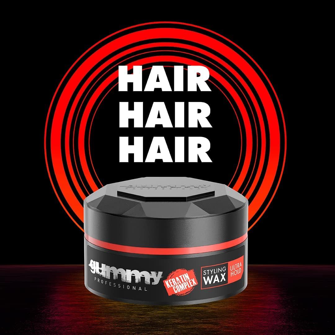 Gummy Hair Styling Wax Ultra Hold - Strong Hold Matte Finish Hair Wax