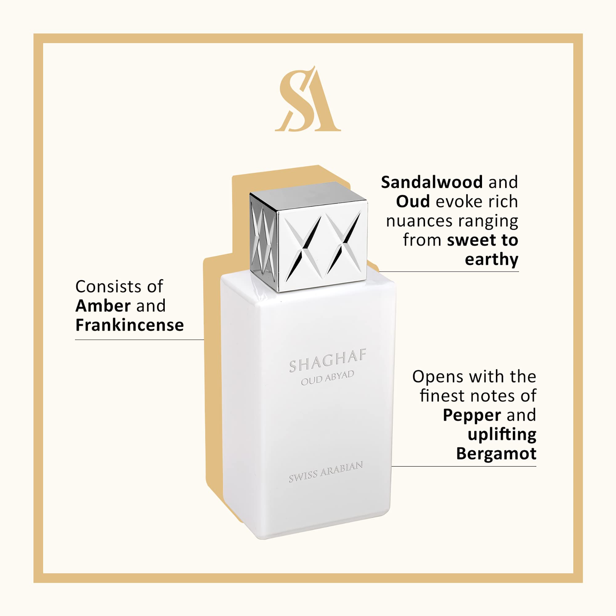 Swiss Arabian Shaghaf Oud Abyad EDP M 75ml