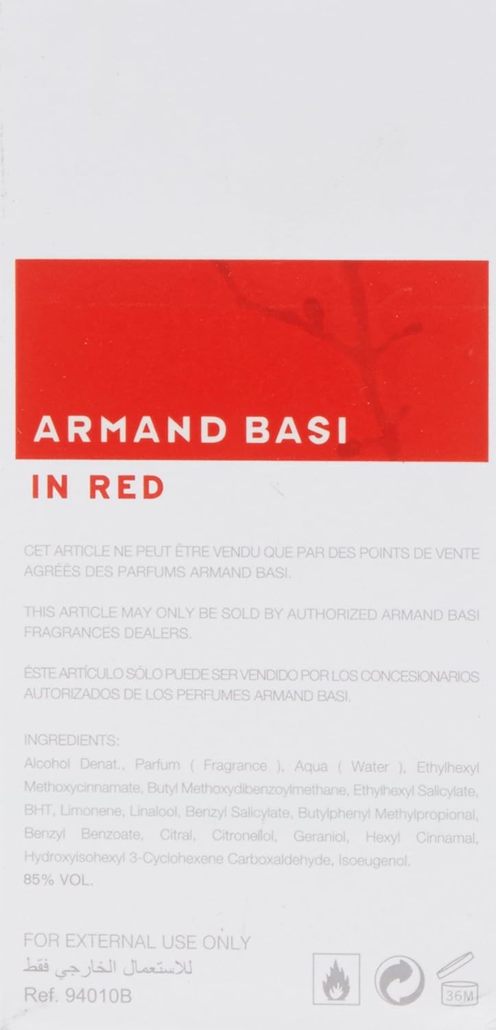Armand Bassi in Red EDT W 50ml Boxed