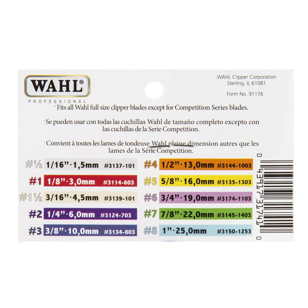 Wahl Color-Coded Attachment Comb #1/2