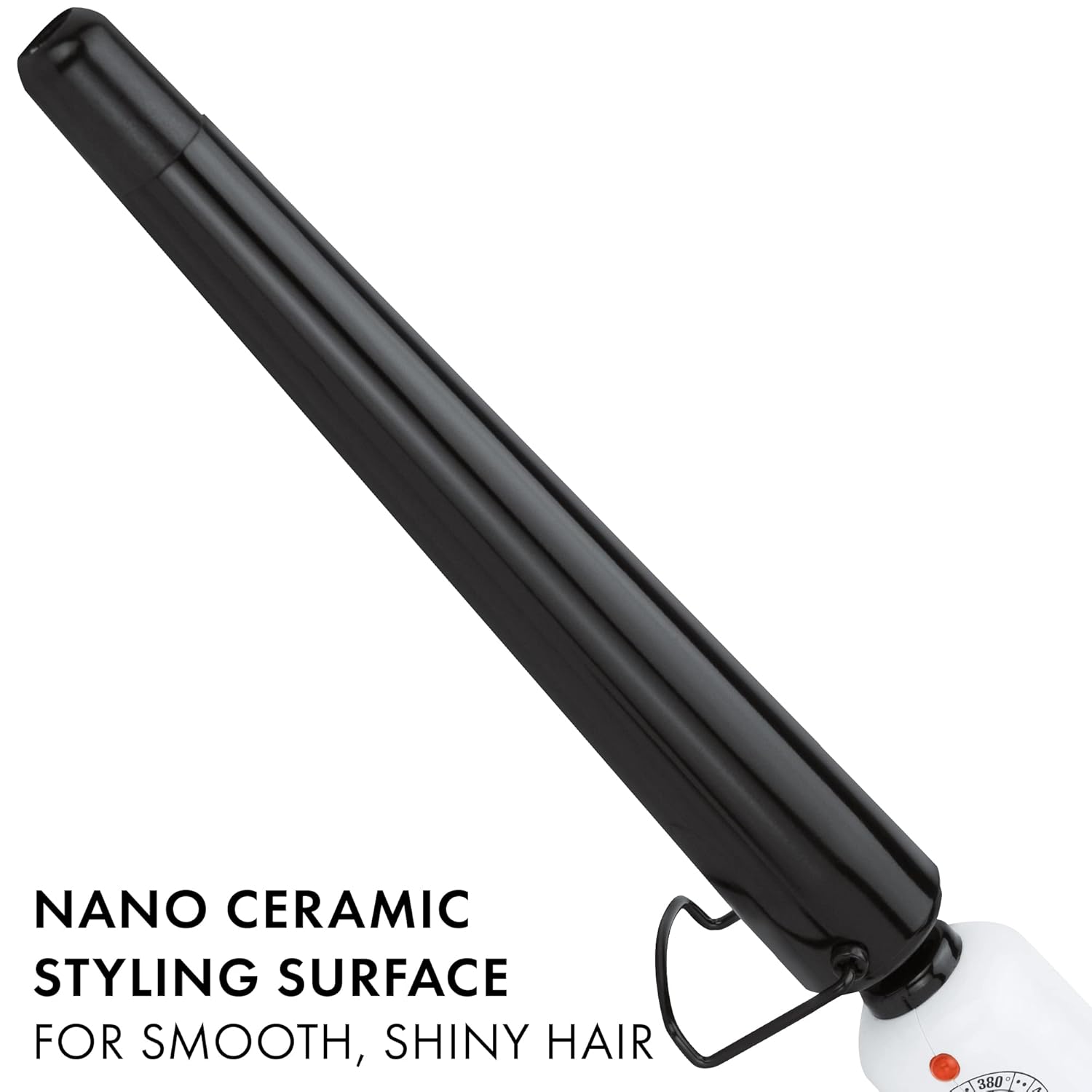 HOT TOOLS Professional Nano Ceramic Extra Long Tapered Curling Iron for Shiny Curls, 3/4 to 1 1/4 Inches