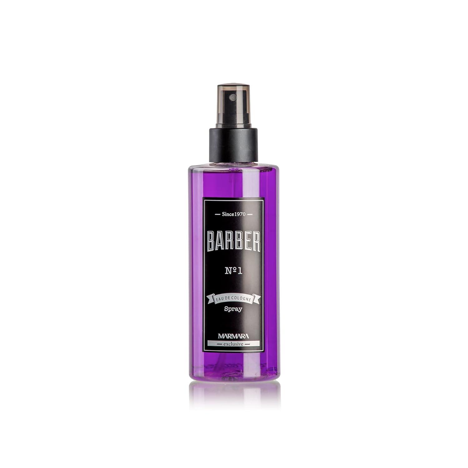 barber marmara No.1 Eau de Cologne Pump Spray for Men (1 x 250 ml) After Shave Men - Fragrance Water - Shaving Water Men - Refreshes Cools - Men's...