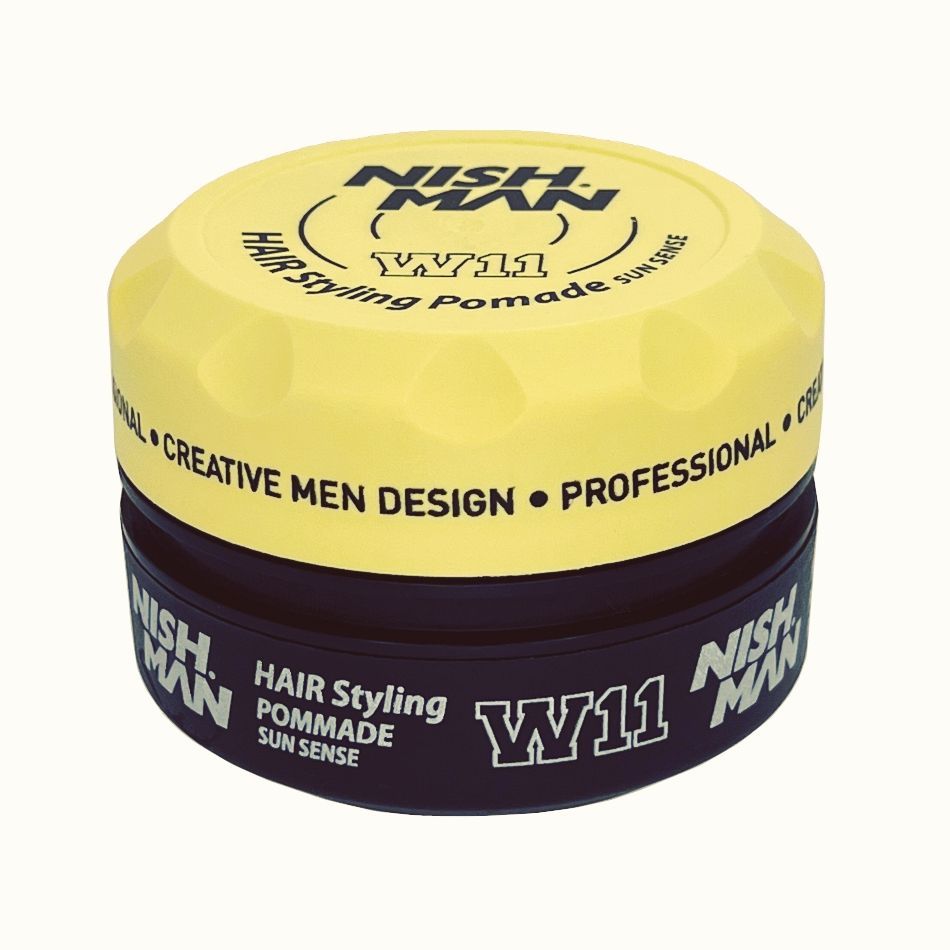 Nishman Hair Styling Wax W11 - Strong Hold Matte Finish Hairstyling Product