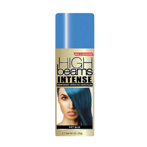 High Beams Headbangin Blue#47 Intense Temporary Spray - Vibrant Blue Color For Hair