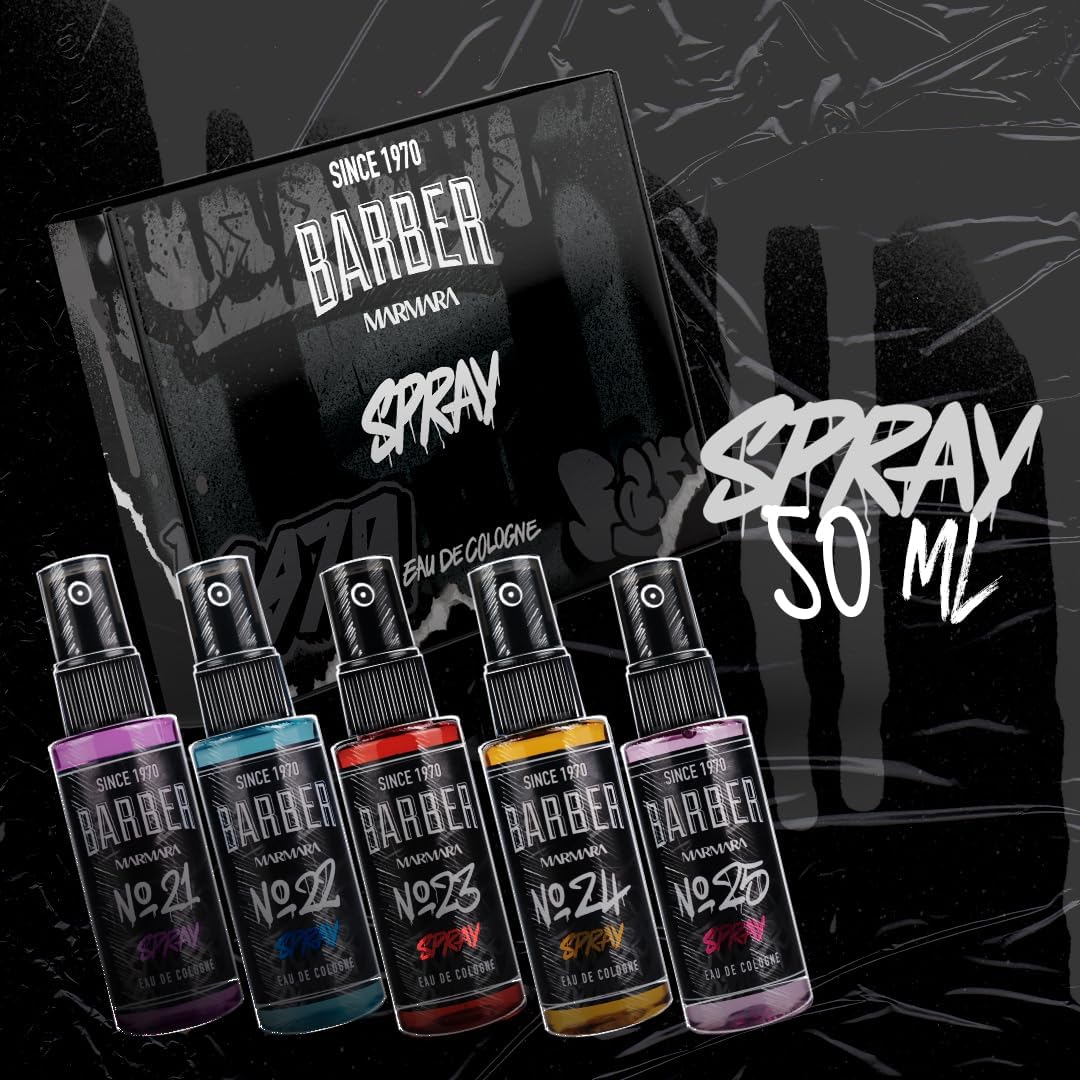 Marmara Barber Après-rasage Cologne - Présentoir 50 ml 35 pièces Spray