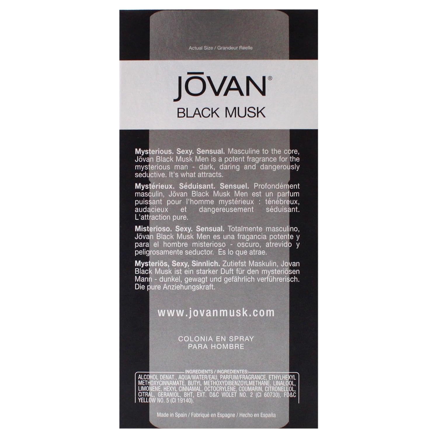 Jovan Black Musk Man 88Ml Boxed