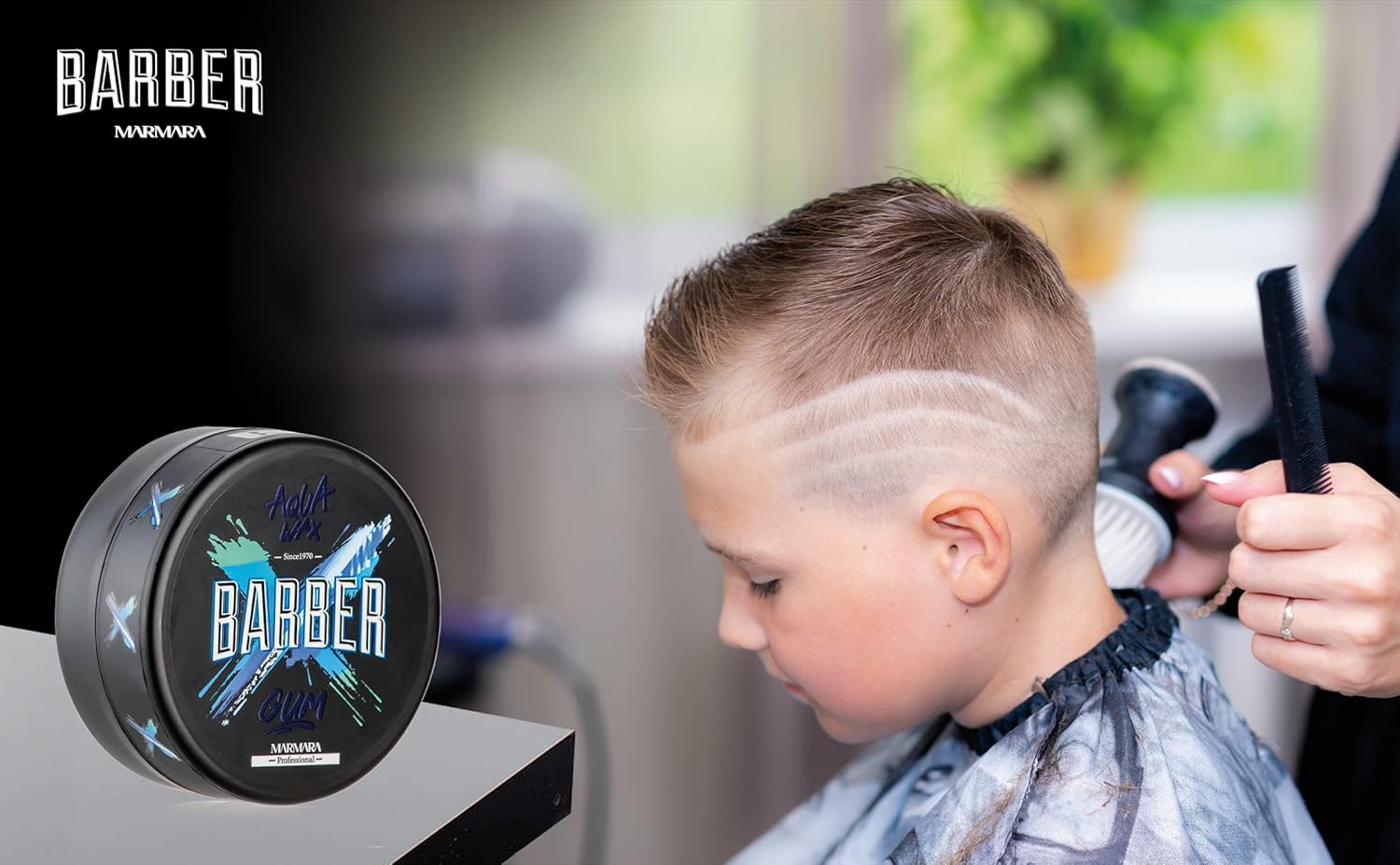 Marmara Barber Hair Styling Wax Gum Glw-1 - Strong Hold Matte Finish Pomade
