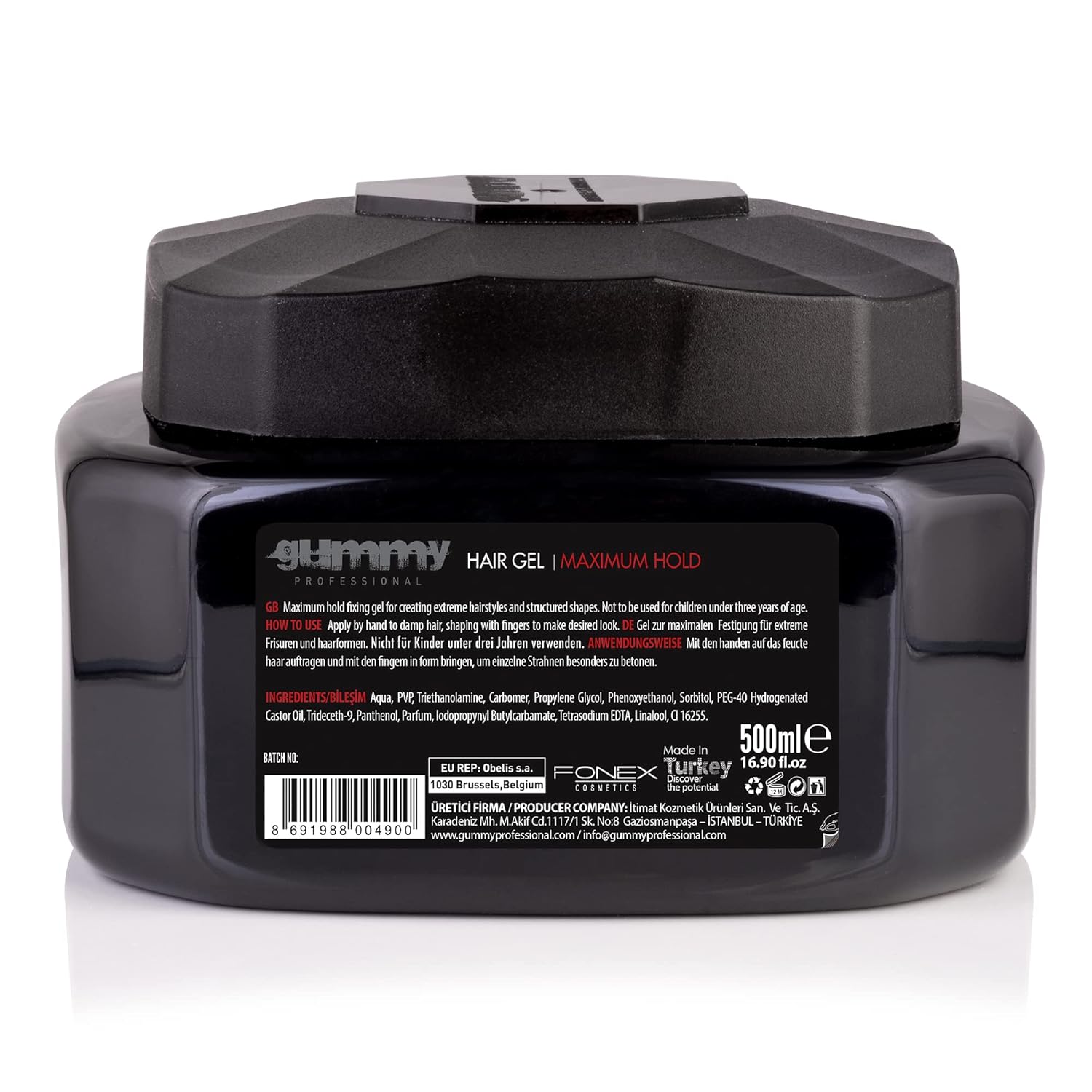 Gummy 500Ml Extra Strong Hold Hair Gel