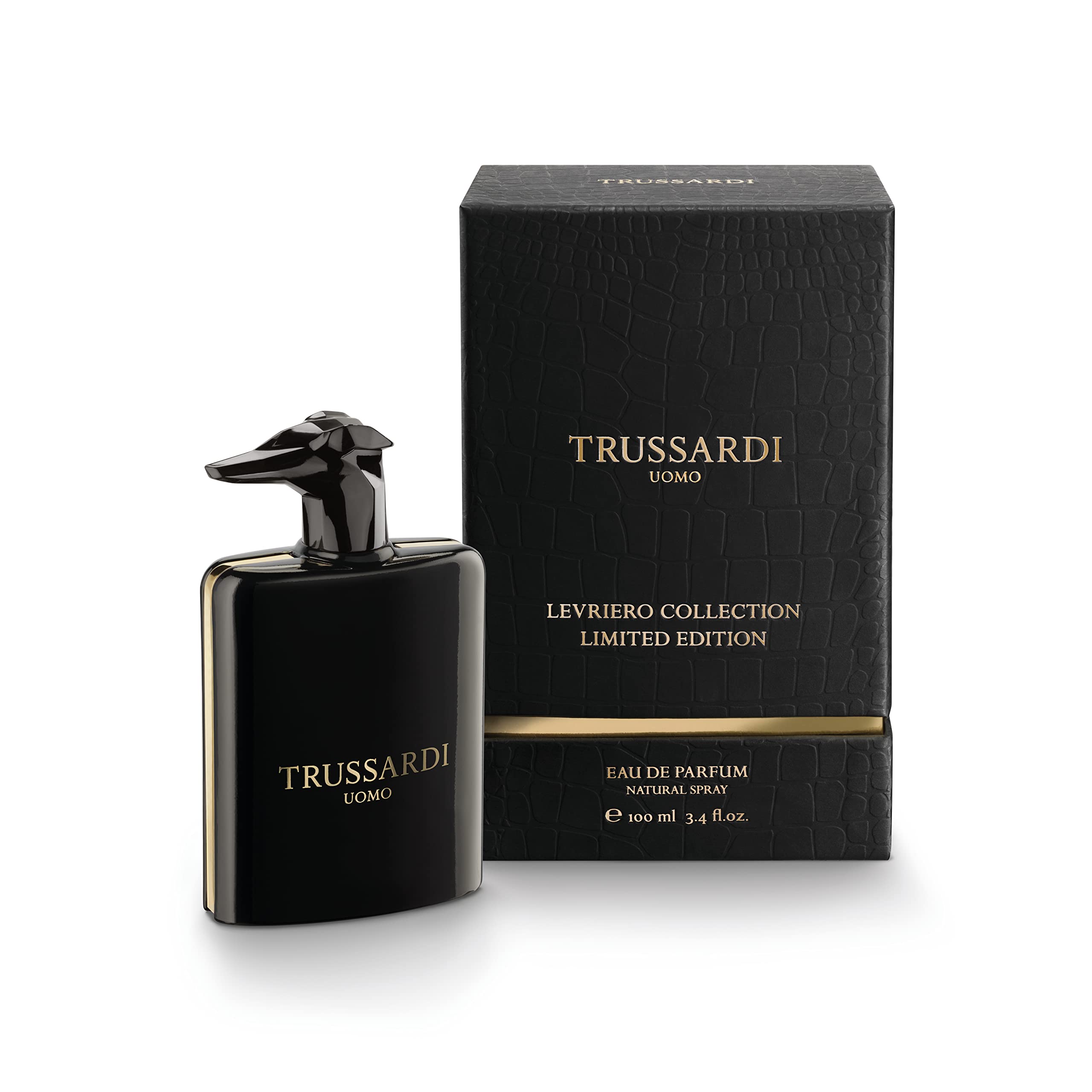 Trussardi Uomo Levriero Collection Limited Edition (BLACK CAP) EDP M 100ml Boxed (Rare Selection)