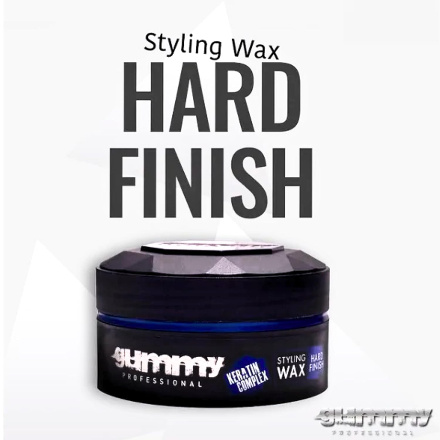 Gummy Hair Styling Wax Hard Finish - Strong Hold Matte Finish Styling Wax