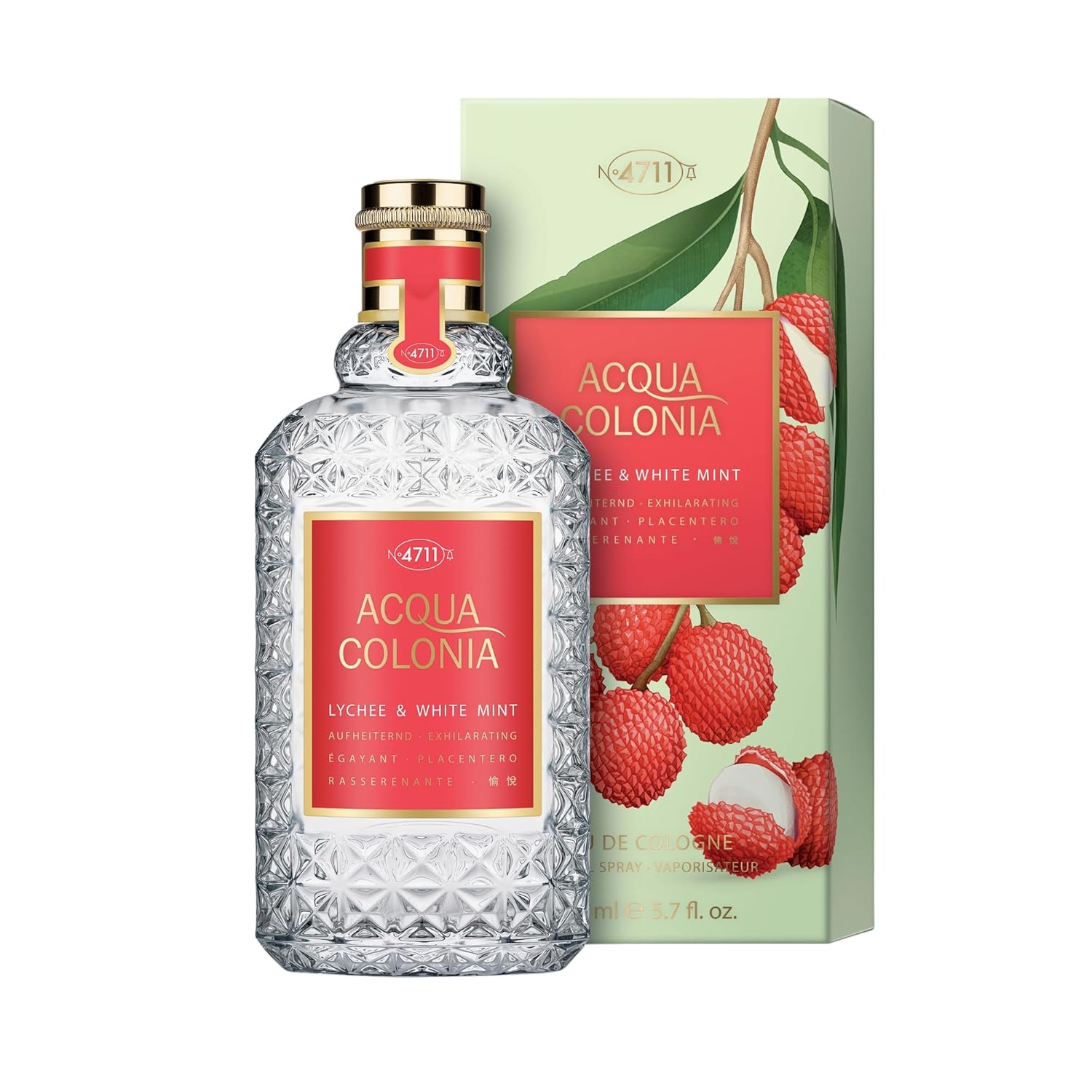 4711 Acqua Colonia Lychee and White Mint EDC M 170ml Boxed