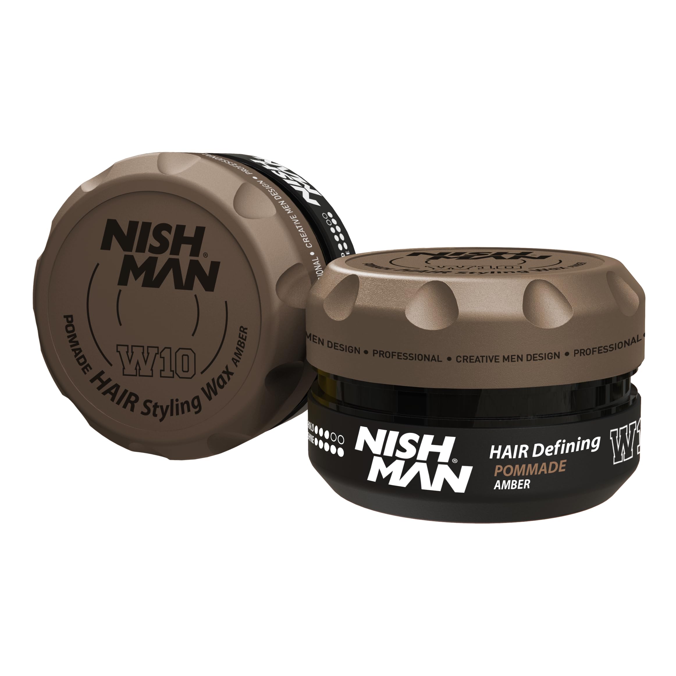 Nishman Hair Styling Wax W10 - Strong Hold Matte Finish Men'S Hair Wax