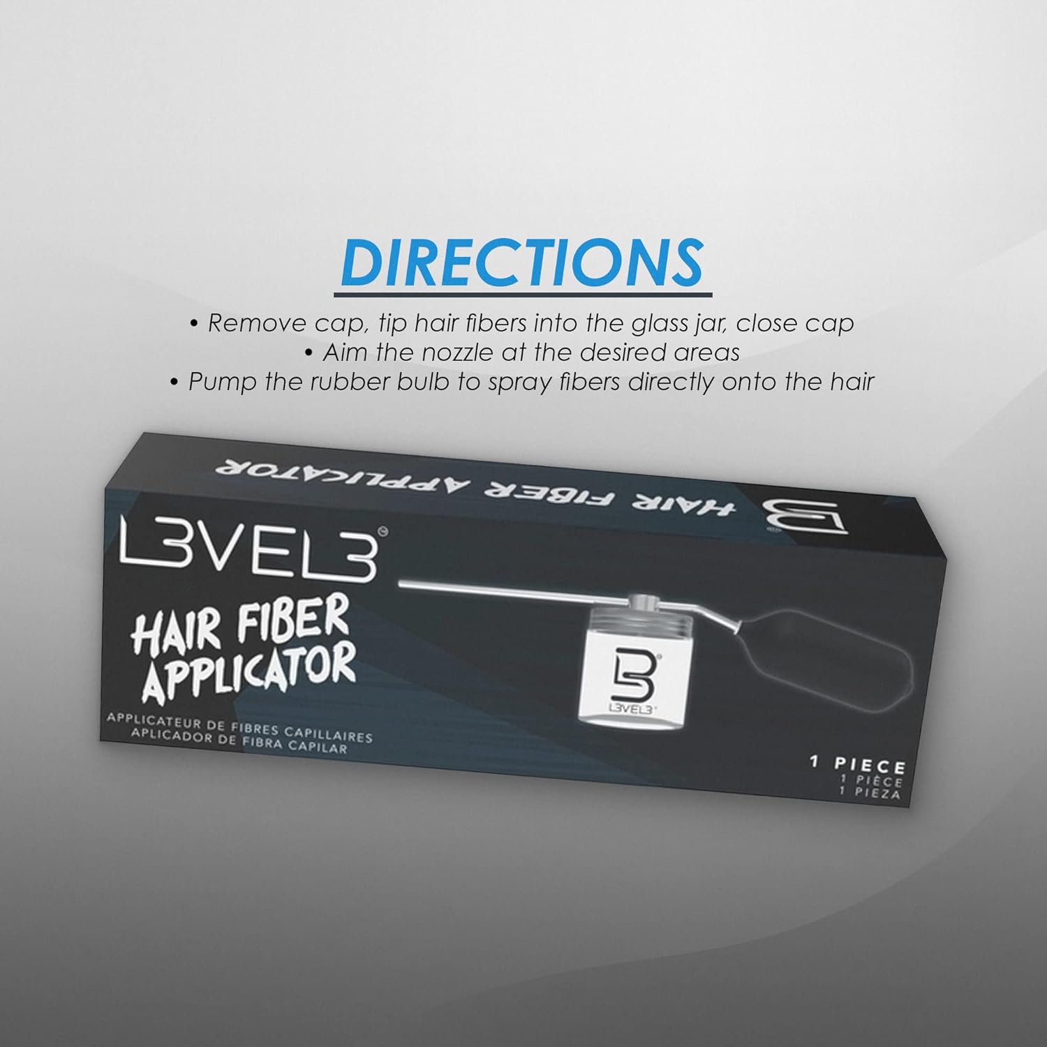 LV3 HAIR FIBER APPLICATOR (TRANSPARENT)