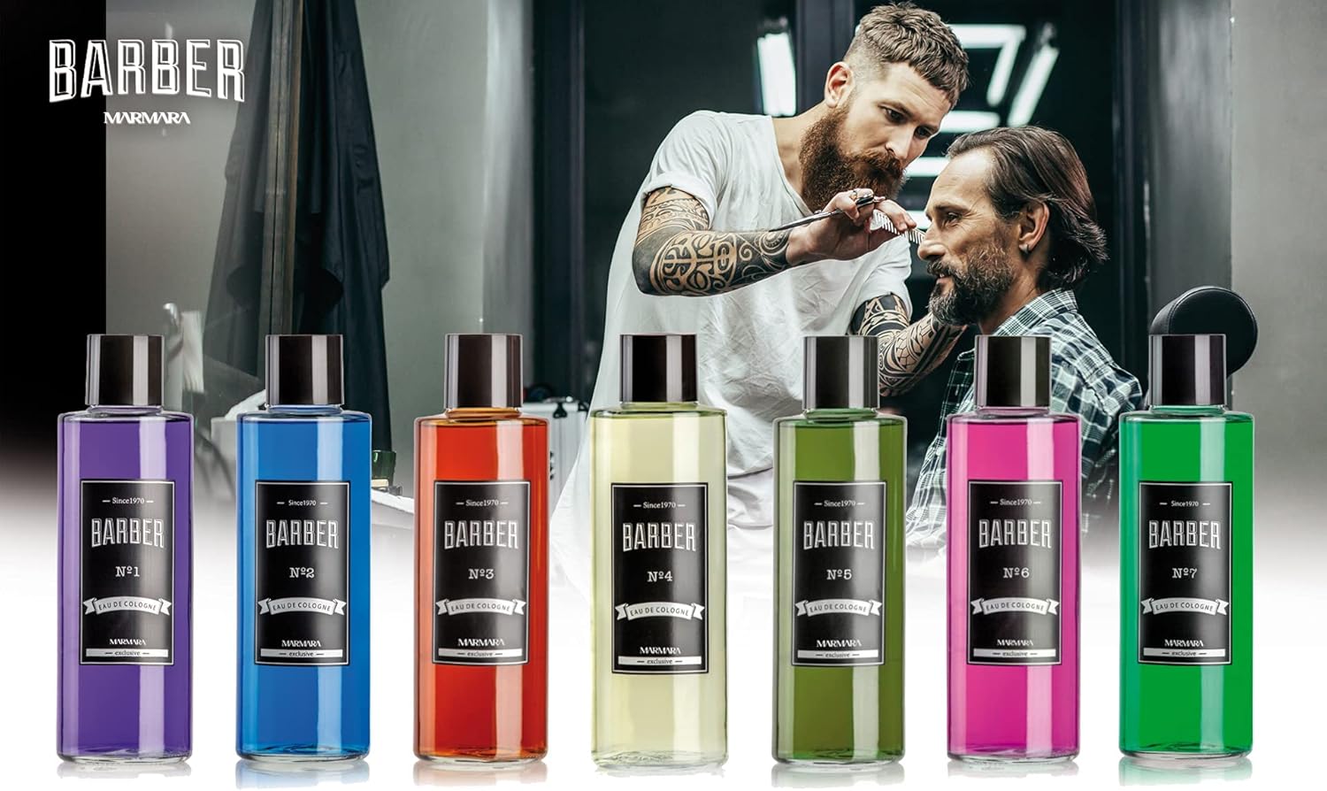 Marmara Barber Après-rasage Cologne - Présentoir 50 ml 35 pièces Spray