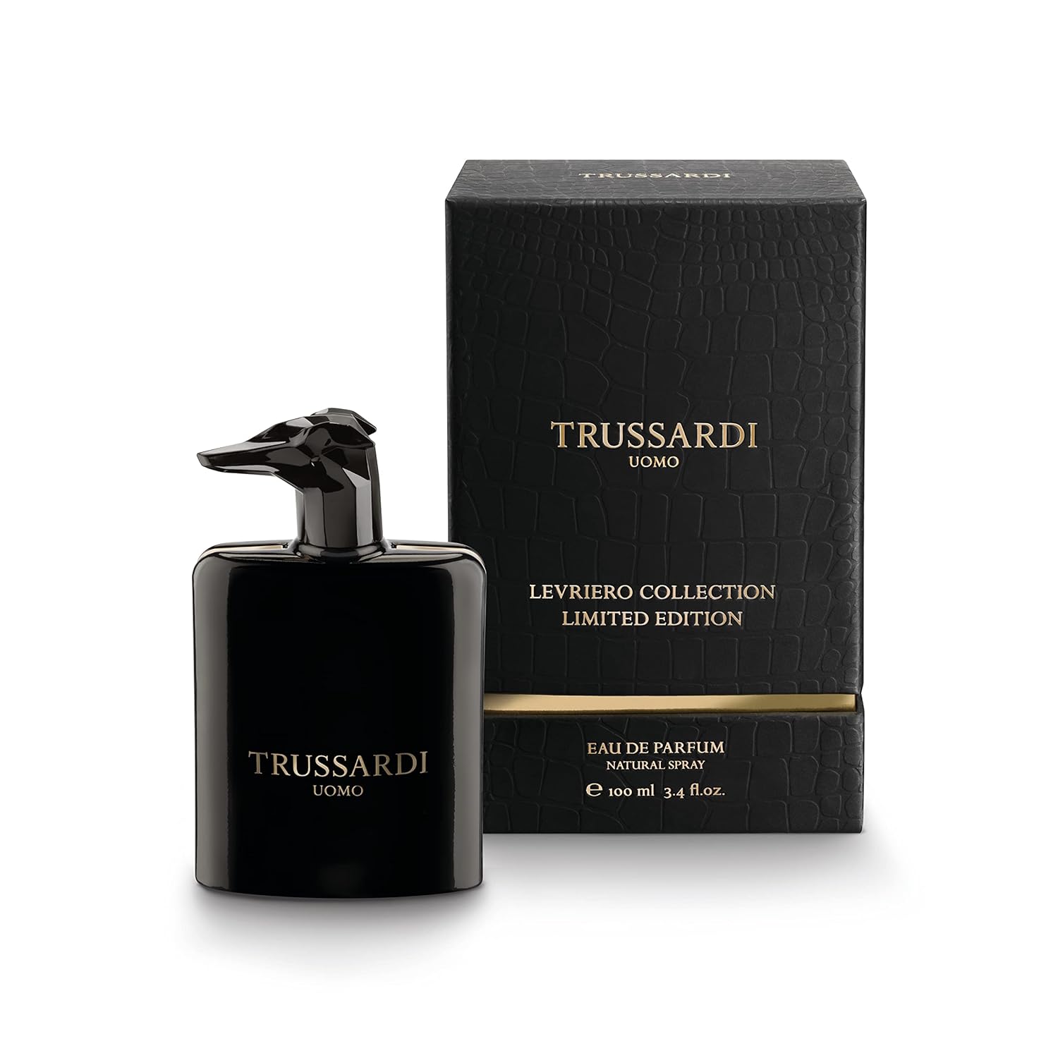 Trussardi Uomo Levriero Collection Limited Edition (BLACK CAP) EDP M 100ml Boxed (Rare Selection)