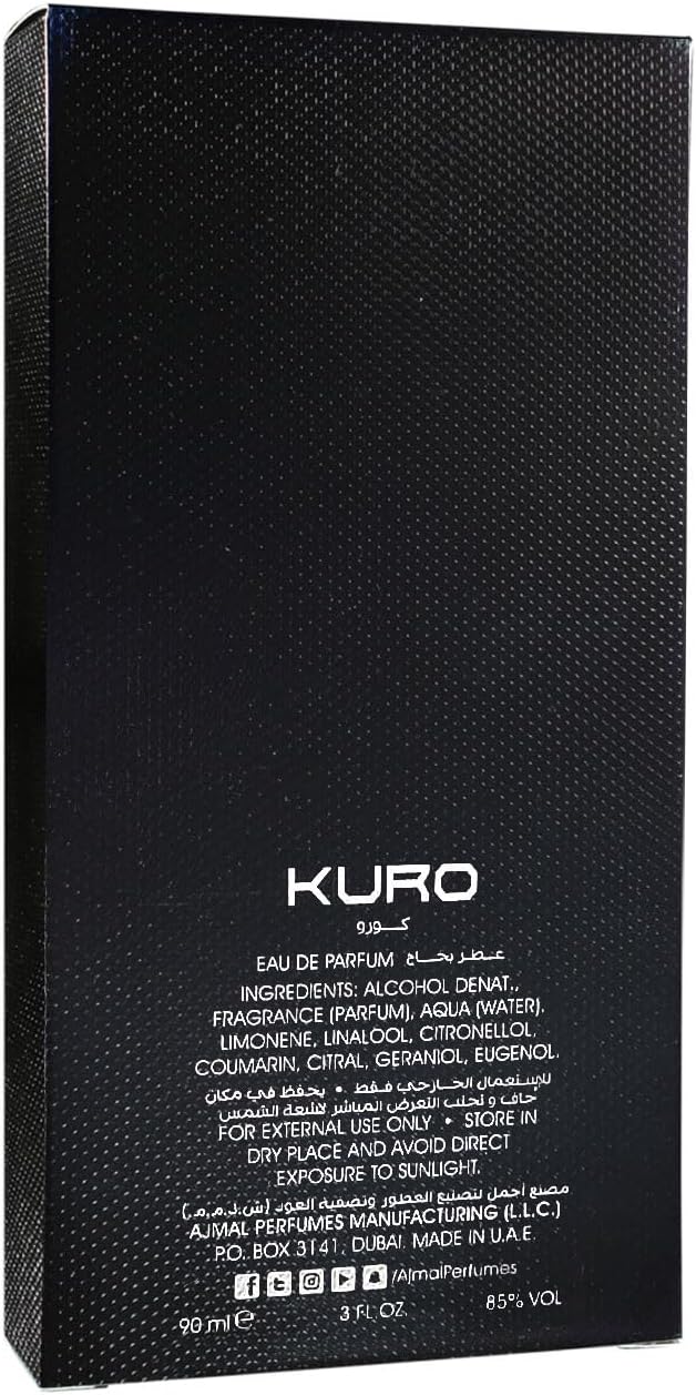 Ajmal Kuro M 90ml Boxed
