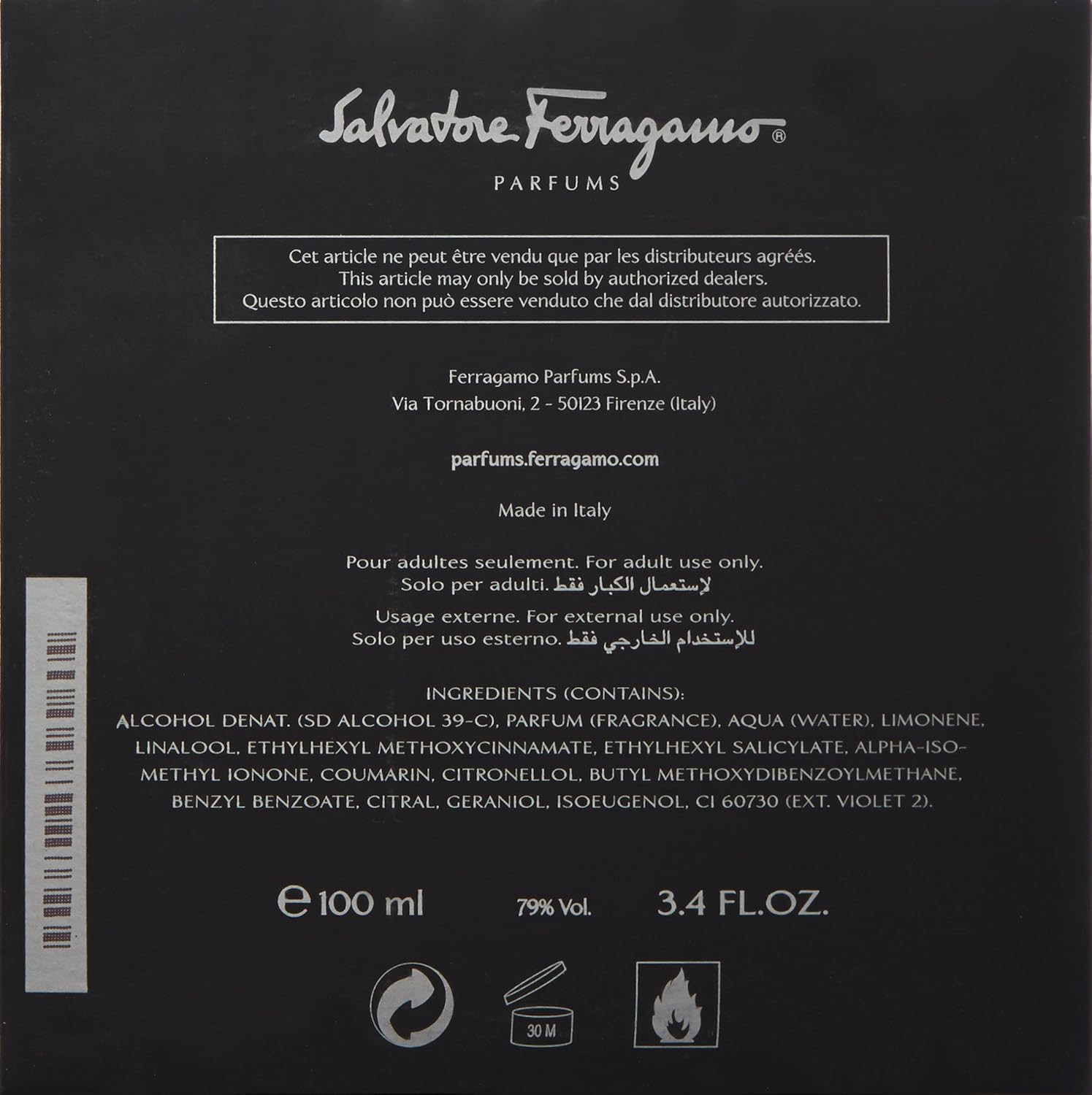 Salvatore Ferragamo "F Black" M 50ml