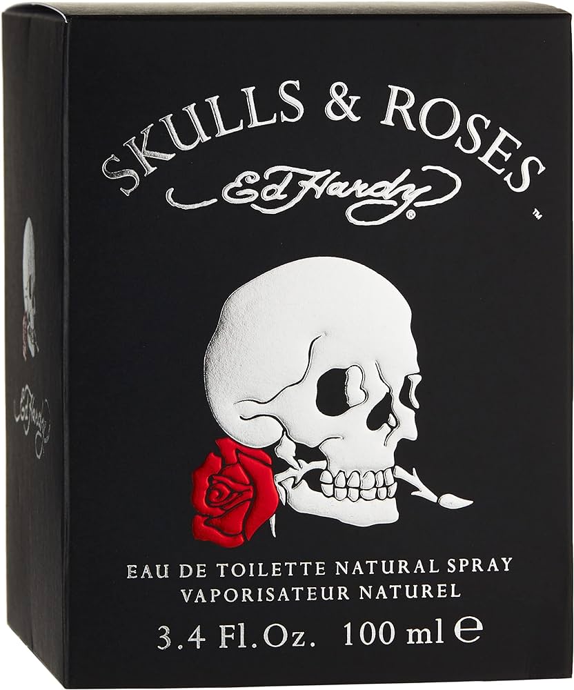 Ed Hardy Skulls and Roses M 100Ml Spray Boxed