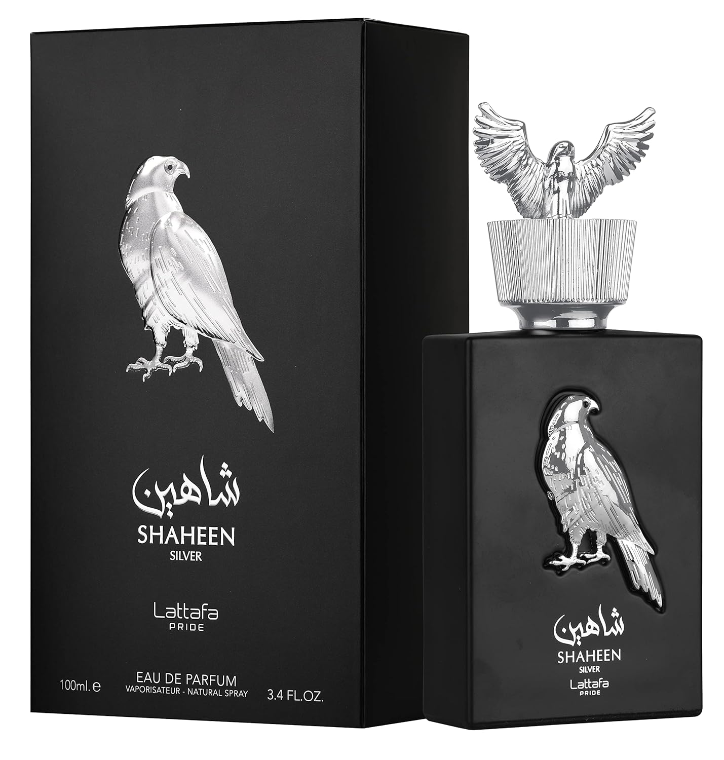 Lattafa Shaheen Silver EDP M 100ml Boxed