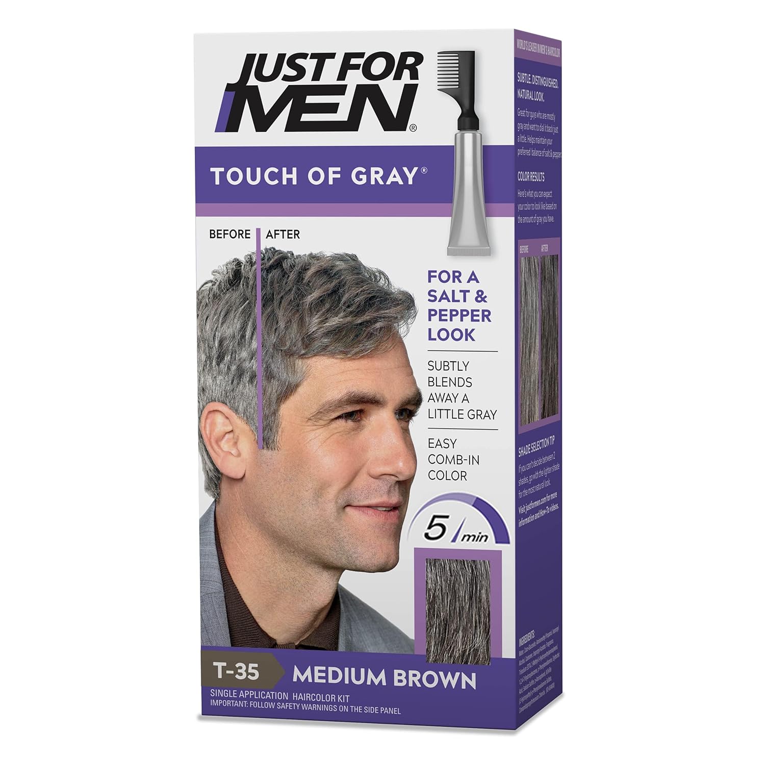 Just For Men Touch Of Gray Dark Brown-Gray Hair Color