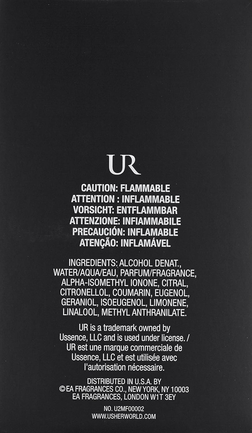 Ur Usher M 100ml Boxed (Rare Selection)