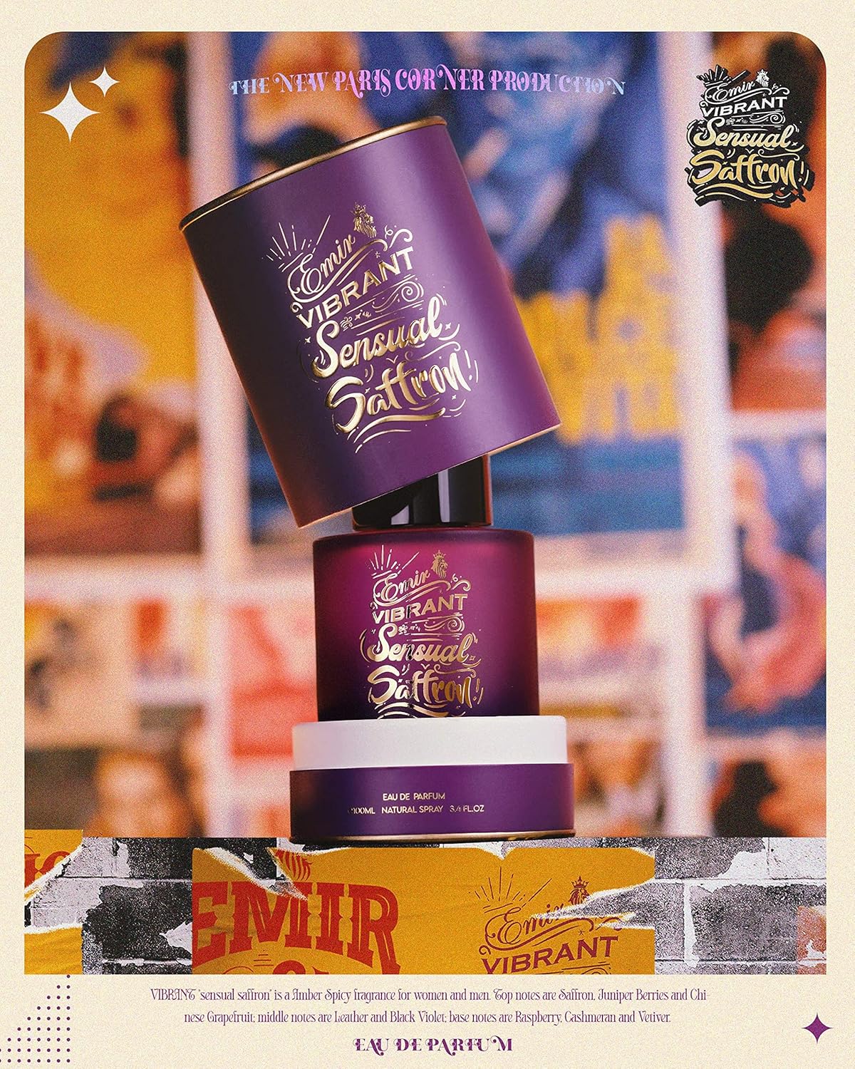 Paris Corner Vibrant Sensual Saffron M 100ml Boxed