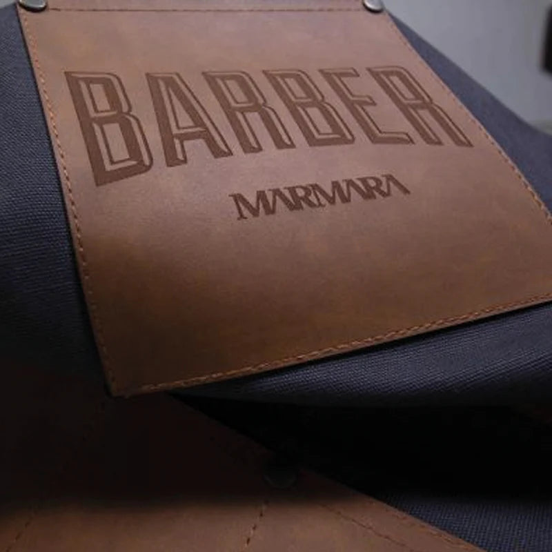 Tablier de barbier Marmara-bleu