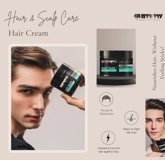 Gummy Hair Cream for Hair & Scalp Care