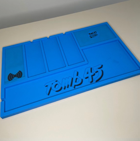 Tapis de chargement pour tondeuse sans fil Tomb45 (bleu)