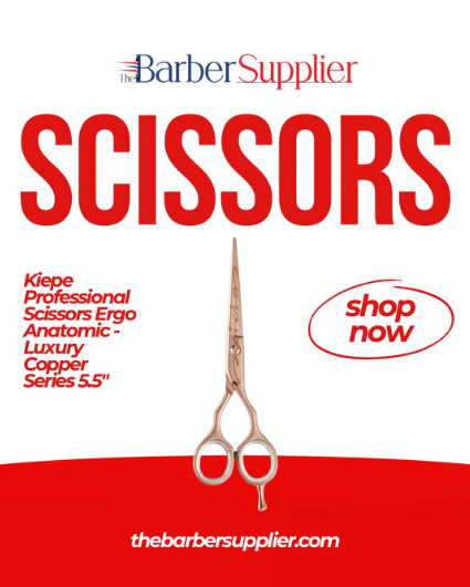 Kiepe Professional Luxury Copper Series Ergonomic Anatomic Scissors 5.5"