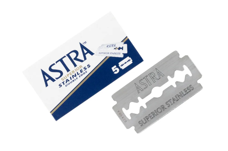 Hoja de doble filo Astra (azul)