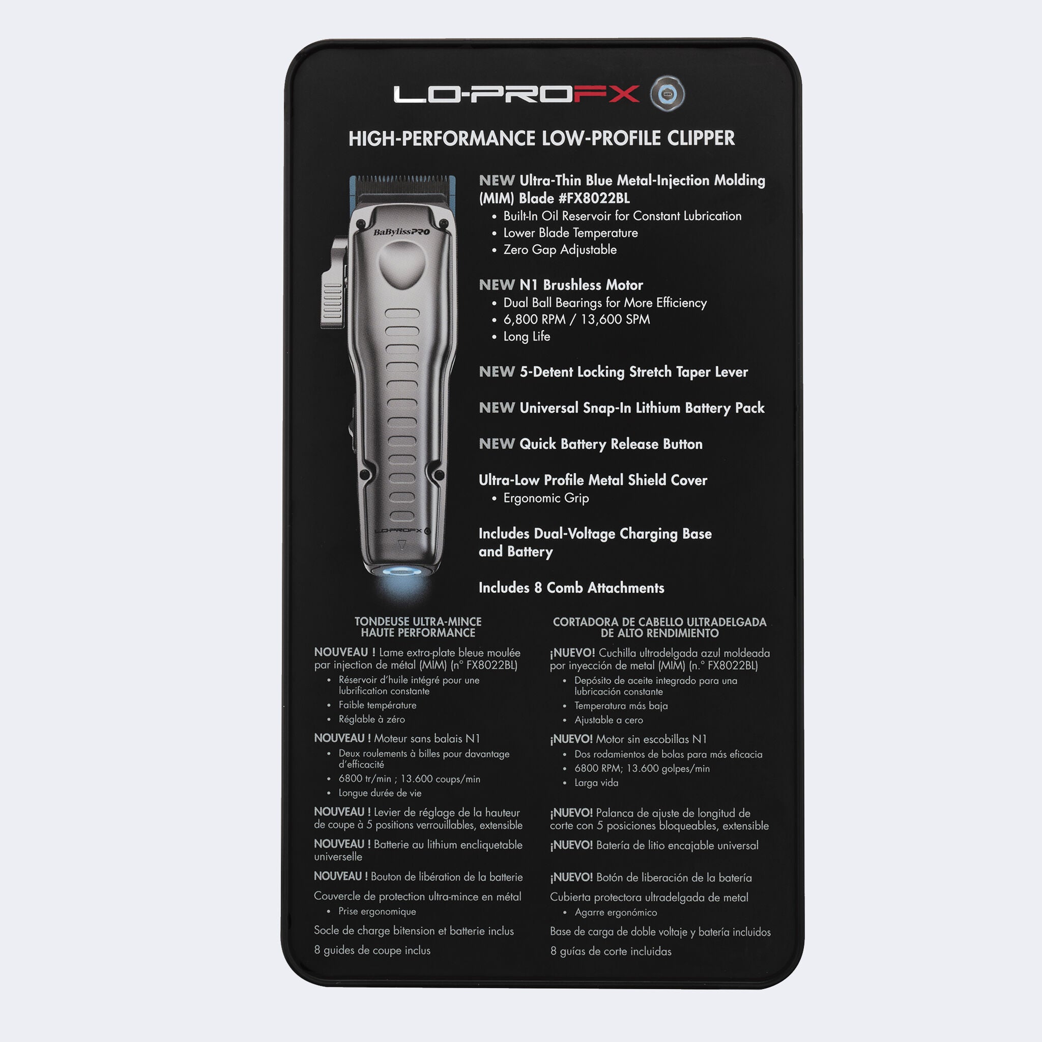 BABYLISSPRO® FXONE™ LO-PROFX HIGH PERFORMANCE LOW-PROFILE CLIPPER