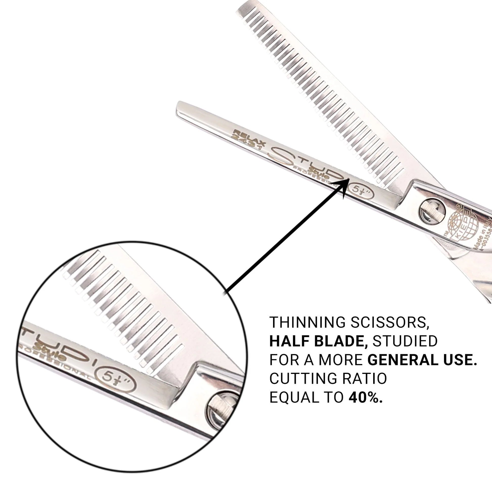 Kiepe Professional Ergonomic 38 Teeth Blending Scissors - 5.5"