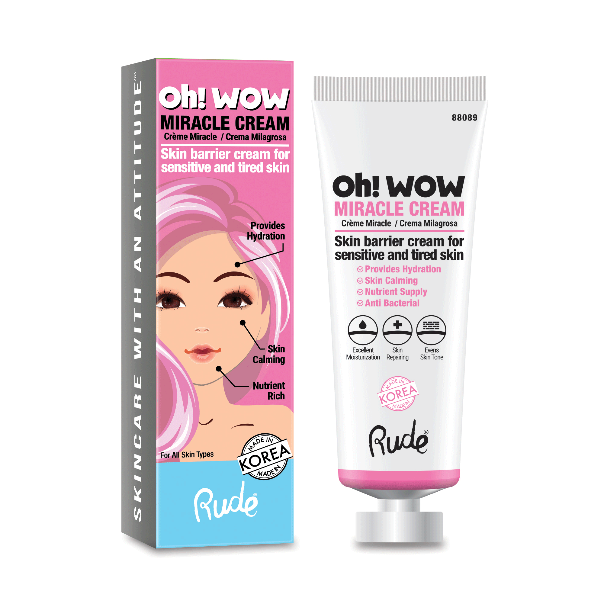 RUDE Oh Wow! Miracle Miracle Glow Set