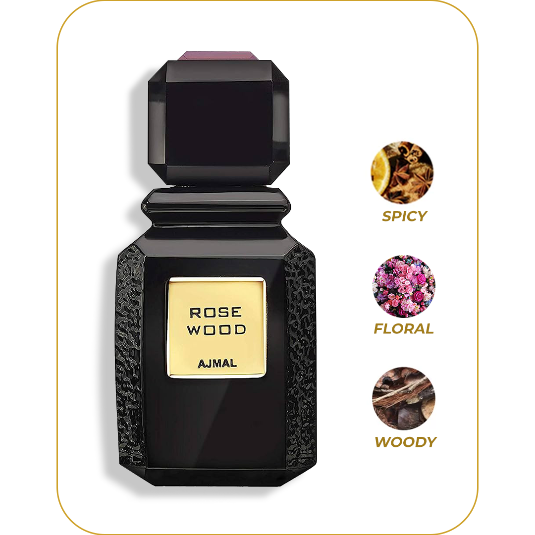 Ajmal Rose Wood EDP M 100ml Boxed (Rare Selection)