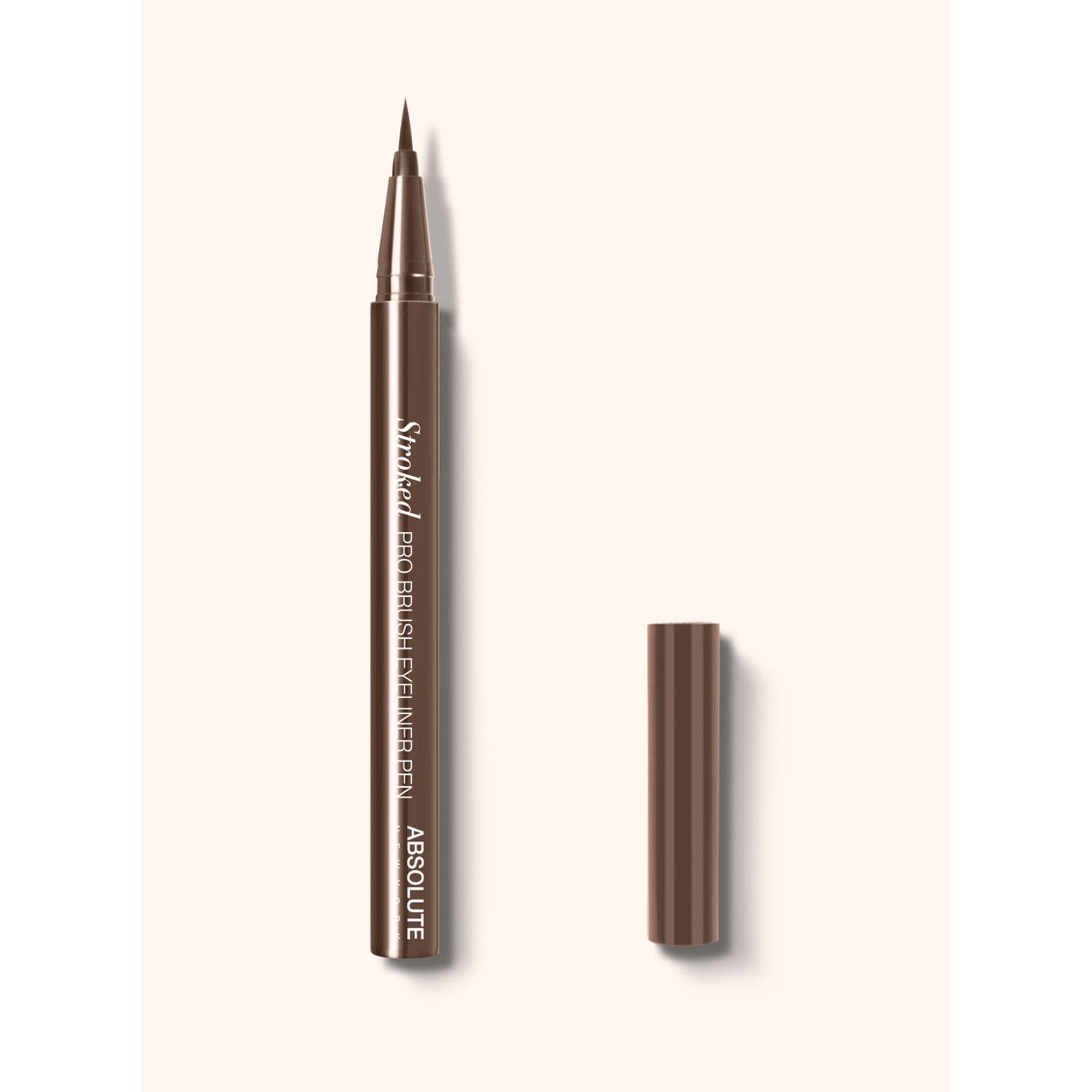 ABSOLUTE Stroked Pro Brush Eyeliner Pen - Dark Brown