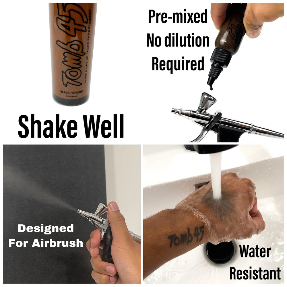 Tomb45 No Drip Color Brown/Black Hair Dye - Long-Lasting Formula For Vibrant Results