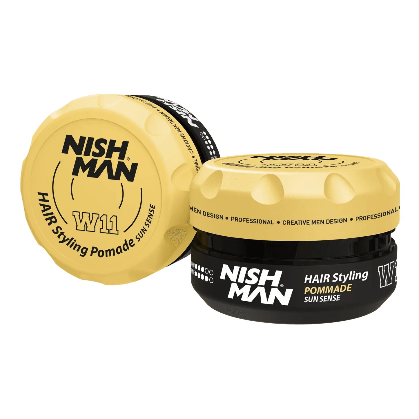 Nishman Hair Styling Wax W11 - Strong Hold Matte Finish Hairstyling Product