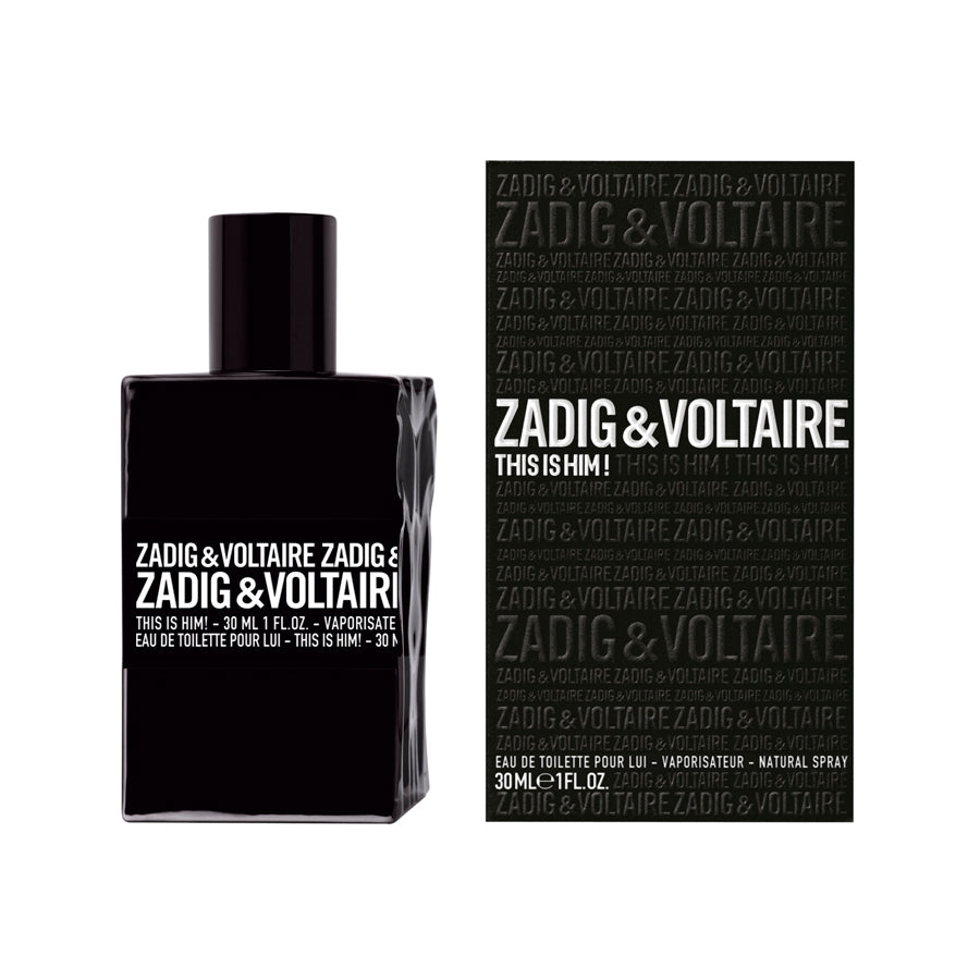 Zadig & Voltaire This Is Him M 30ml EDT Boxed (Rare Selection)