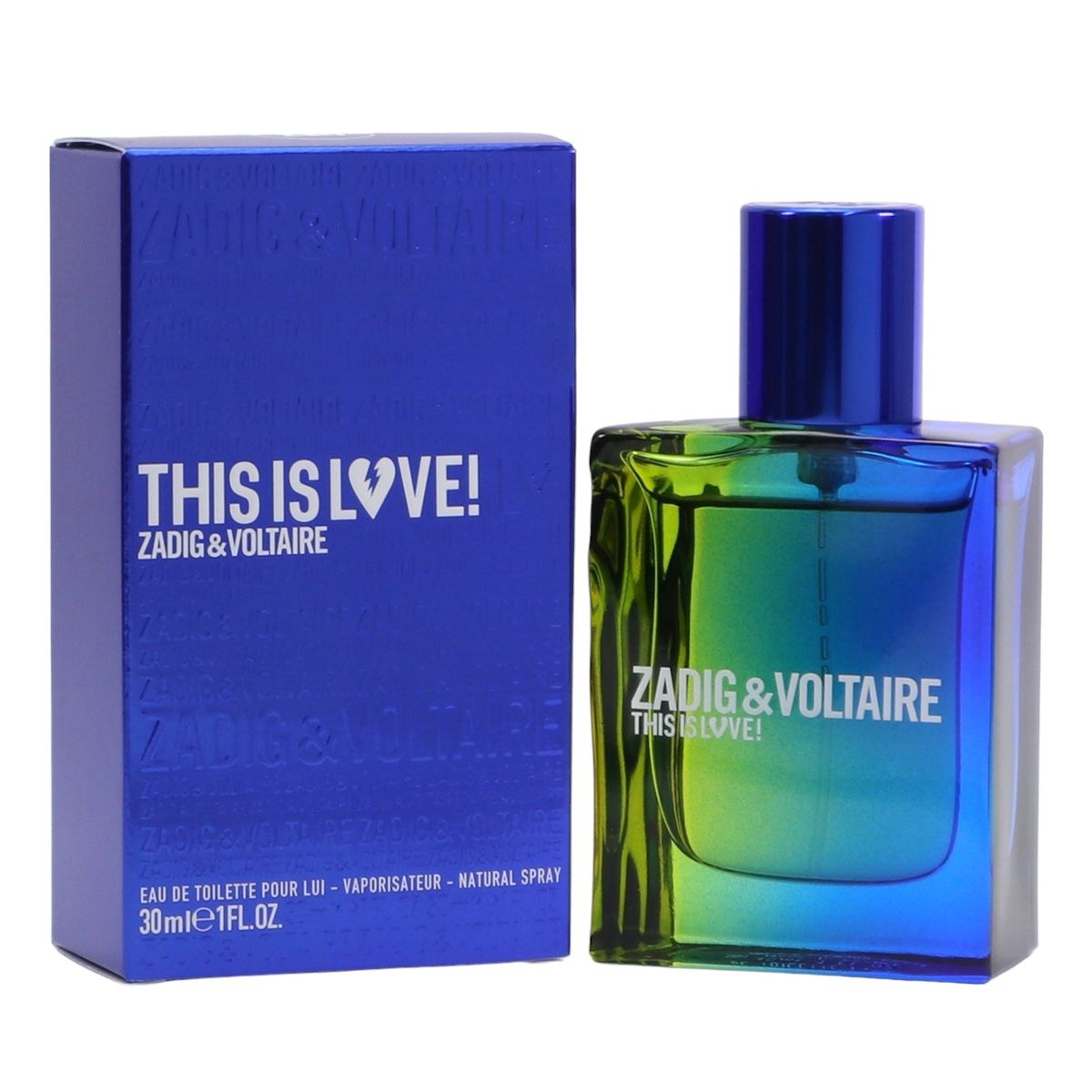 Zadig & Voltaire This Is Love Pour Lui EDT M 30ml Boxed (Rare Selection)