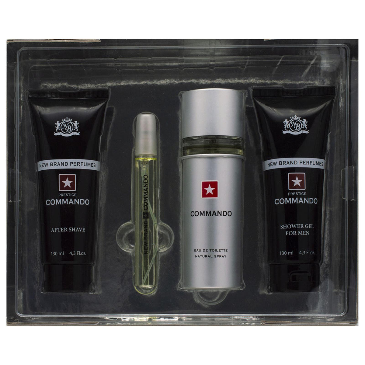 Blockbuster Set - Commando US Army by New Brand M 100ml Gift Set (w/ ShowerGel, AfterShave, Mini)